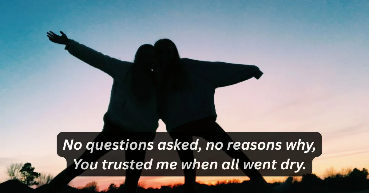 New 75+ Trust Friendship Shayari in English 3 Friendship shayari in english