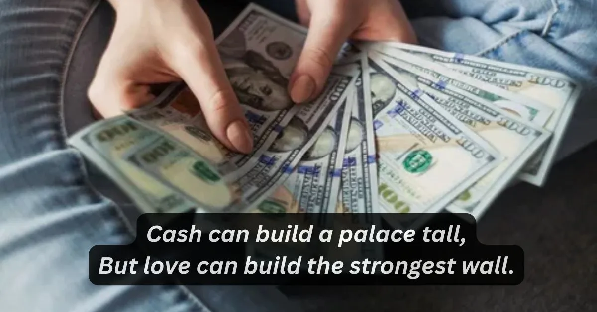 Money attitude shayari in english