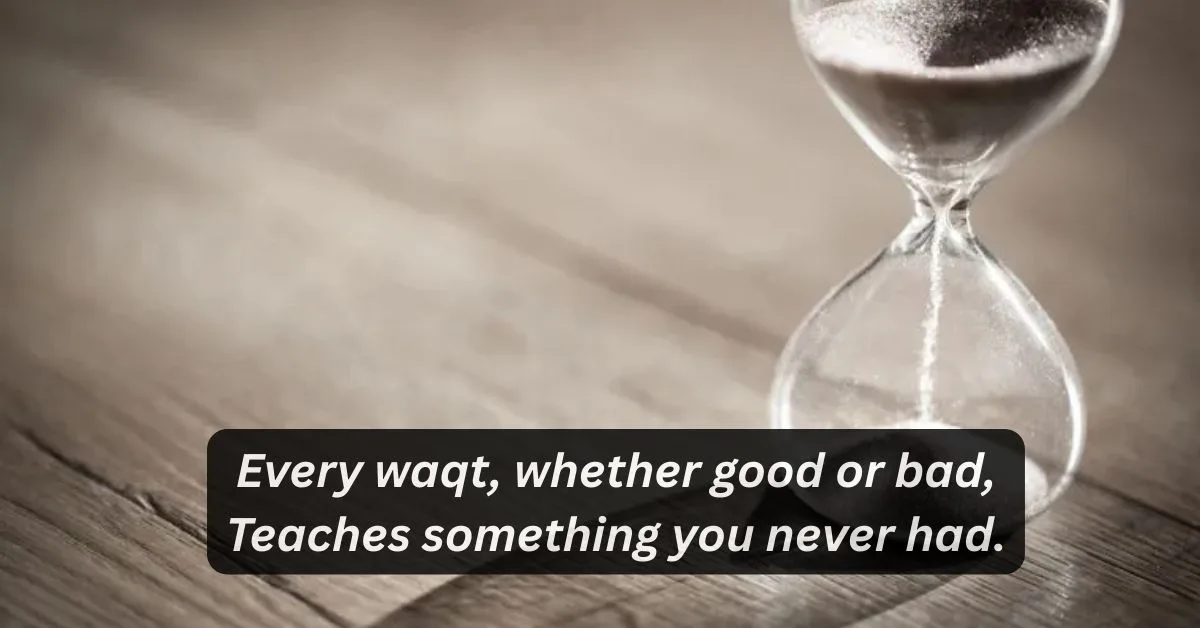 Time shayari in english 2 line