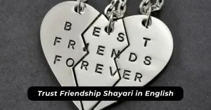 Trust Friendship Shayari in English