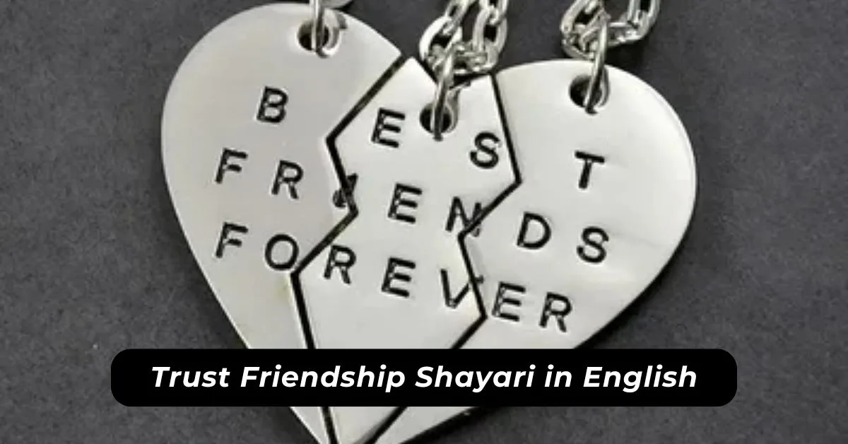 Trust Friendship Shayari in English